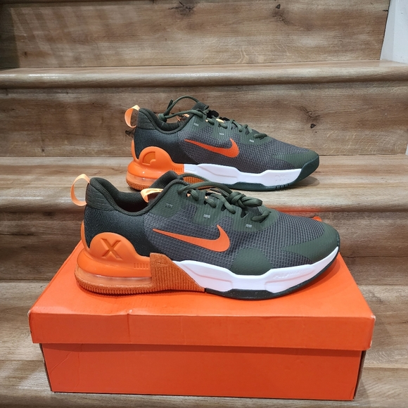 Nike Shoes Nike Nwt Mens Size 3 Air Max Alpha Trainer 5 Cargo Khaki Safety Orange Poshmark
